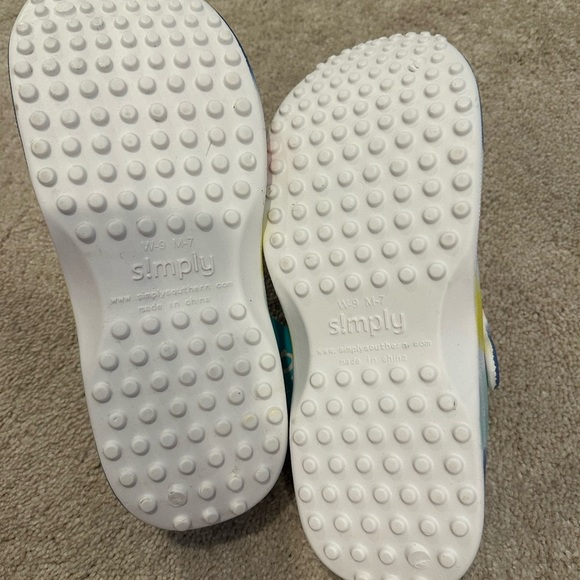 NWT Simply Southern Unisex Tie Dye Clogs In Dusk Women’s 9/ Mens 7 - Picture 5 of 5